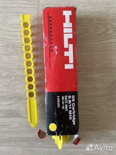 Патрон Hilti DX 6.8/11 M10 bulk красный желтый