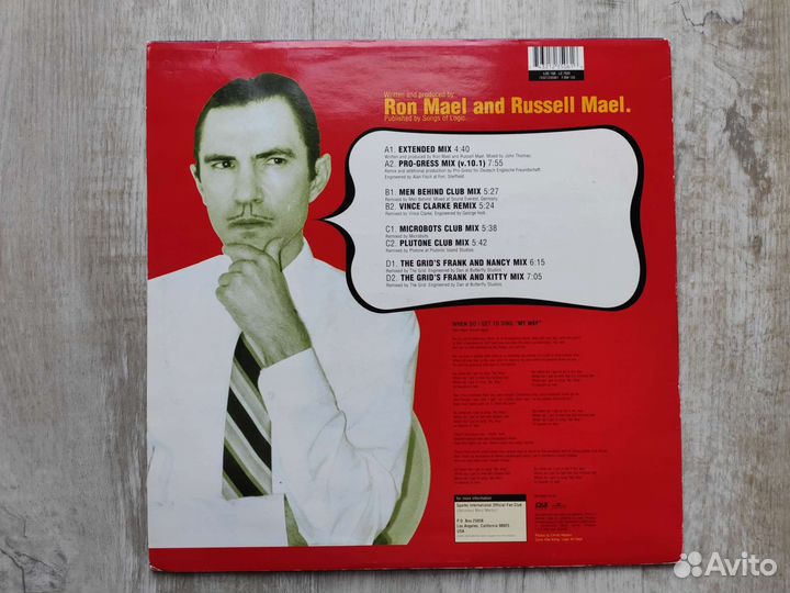 Sparks - When do I get to sing my way. 1994 2LP