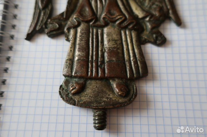 Старинный бронзовый Архангел