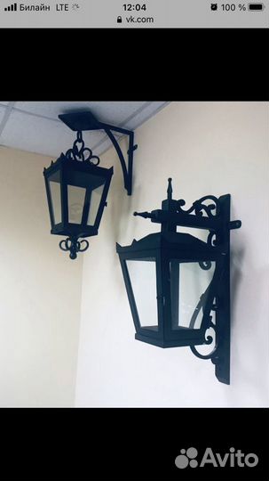 Кованые уличные фонари