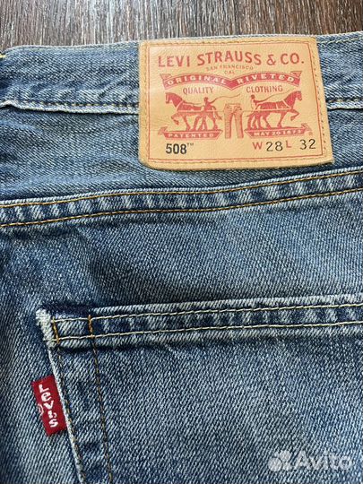 Джинсы мужские Levis 508 размер W28L32
