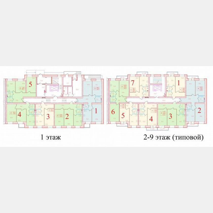 1-к. квартира, 38,1 м², 2/9 эт.