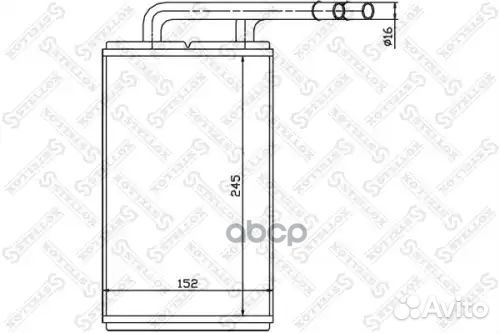 Радиатор отопителя 1035111SX Stellox