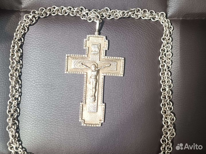 Наперсный крест серебро