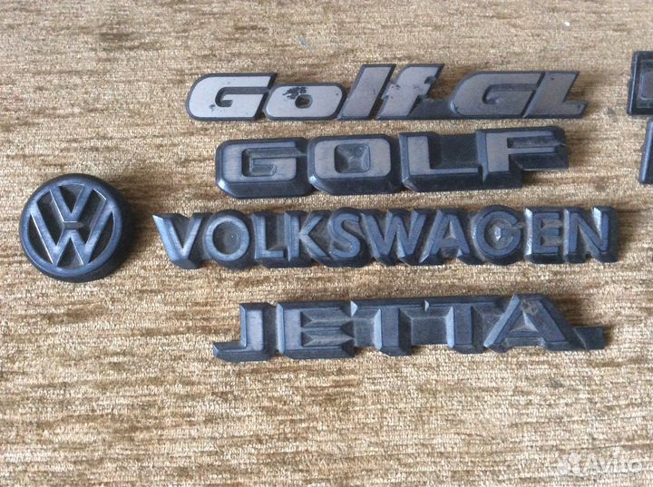 «Шильдики» для VW jetta 2 1986 г.в