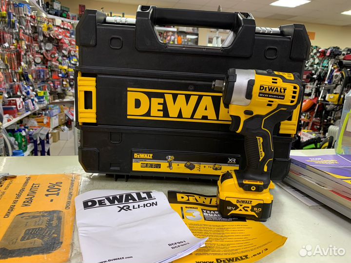 Аккумуляторный гайковерт dewalt DCF901P1 (12В)