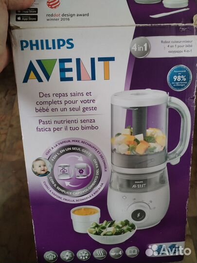 Пароварка блендер philips avent