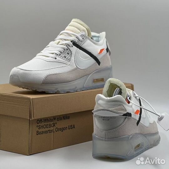 Кроссовки Nike Air Max 90 & OFF-white Лушчий выбор