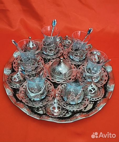 Армуды Набор на 6 персон с подносом и ложками