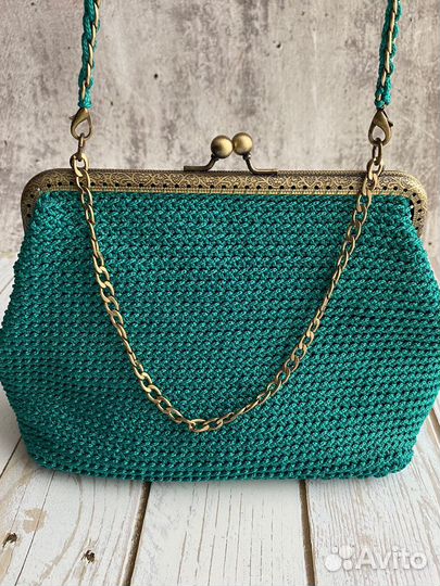 Сумка вязаная женская фермуар