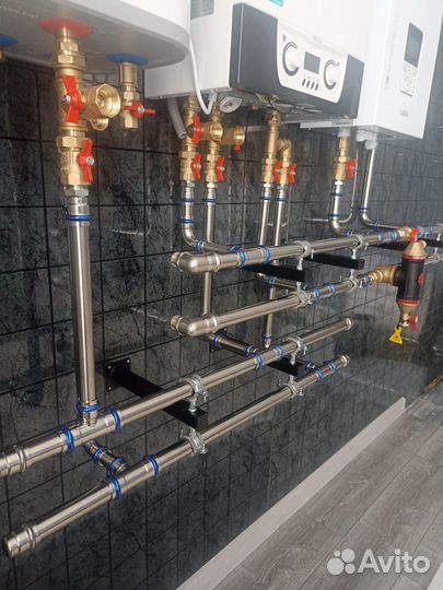 Монтаж систем отопление тёплый пол