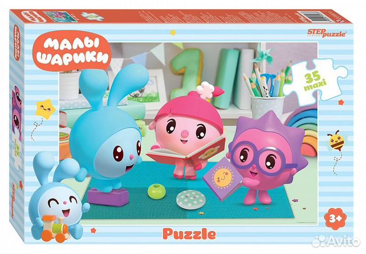 Пазл 35 maxi элементов в ассортименте