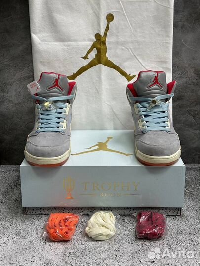 Кроссовки Air Jordan 5 Trophy Room Retro Ice Blue