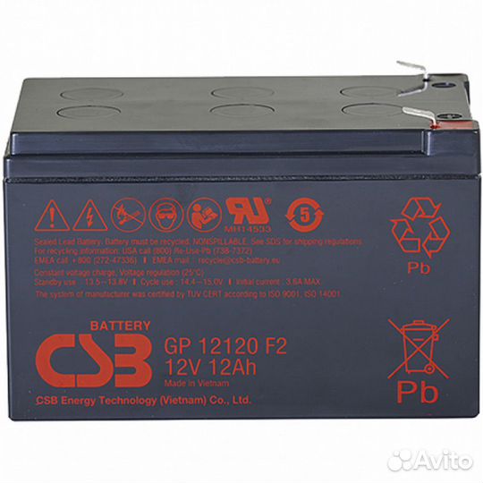 Сменные аккумуляторы акб для ибп CSB GP-121 441224