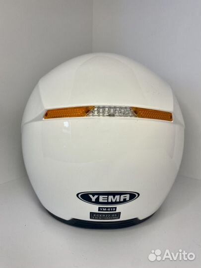 Шлем для скутера, электросамоката белый размер S