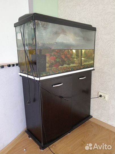 Аквариум с рыбками бу
