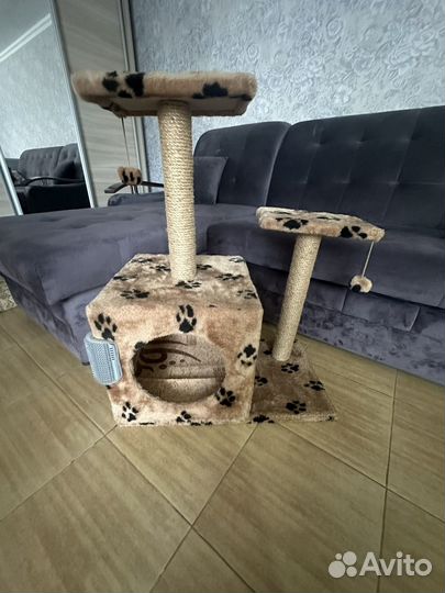 Домик для кошки с когтеточкой