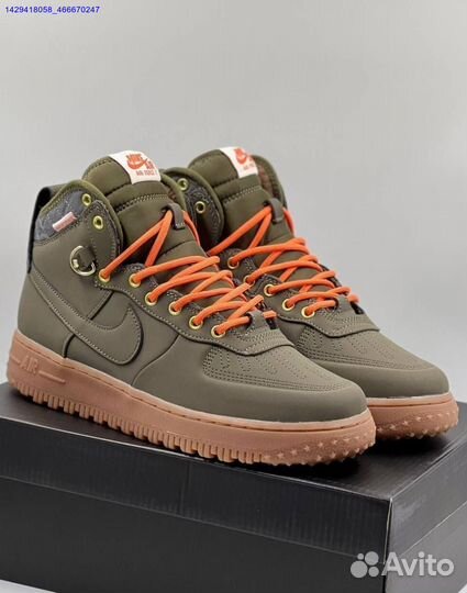 Кроссовки Nike Air Force 1 Duckboot (с мехом) (Арт.19620)