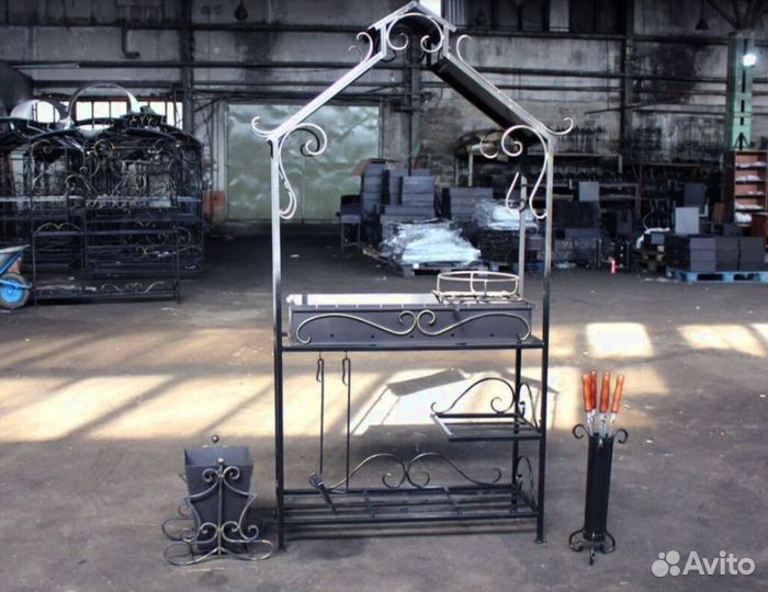 Мангал в стиле лофт