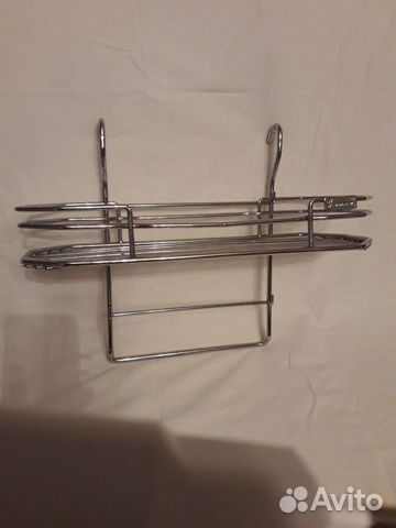 Хромированная полочка на рейлинг