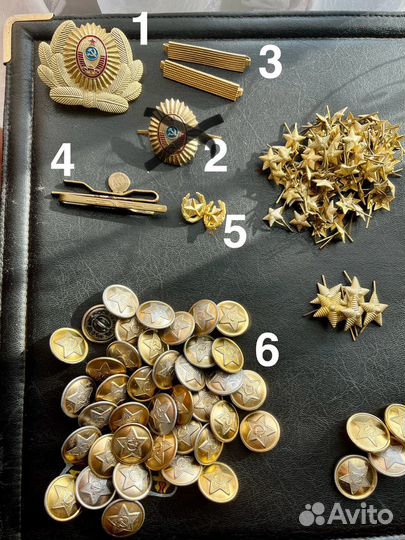 Пуговицы милицейские СССР кокарда звезды