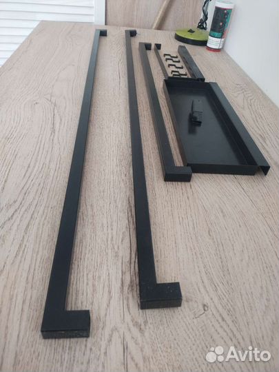 Рейлинг для кухни черный + доп аксессуары