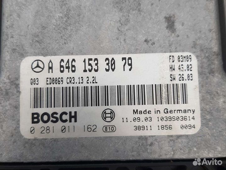 Блок управления двигателя Мерседес W203 2.2D