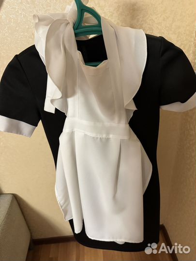 Платье на последний звонок с фартуком