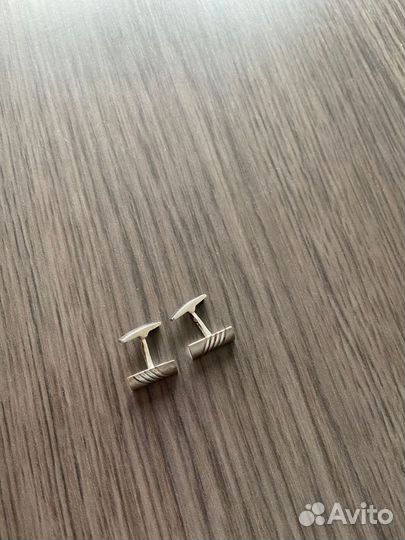 Запонки серебро