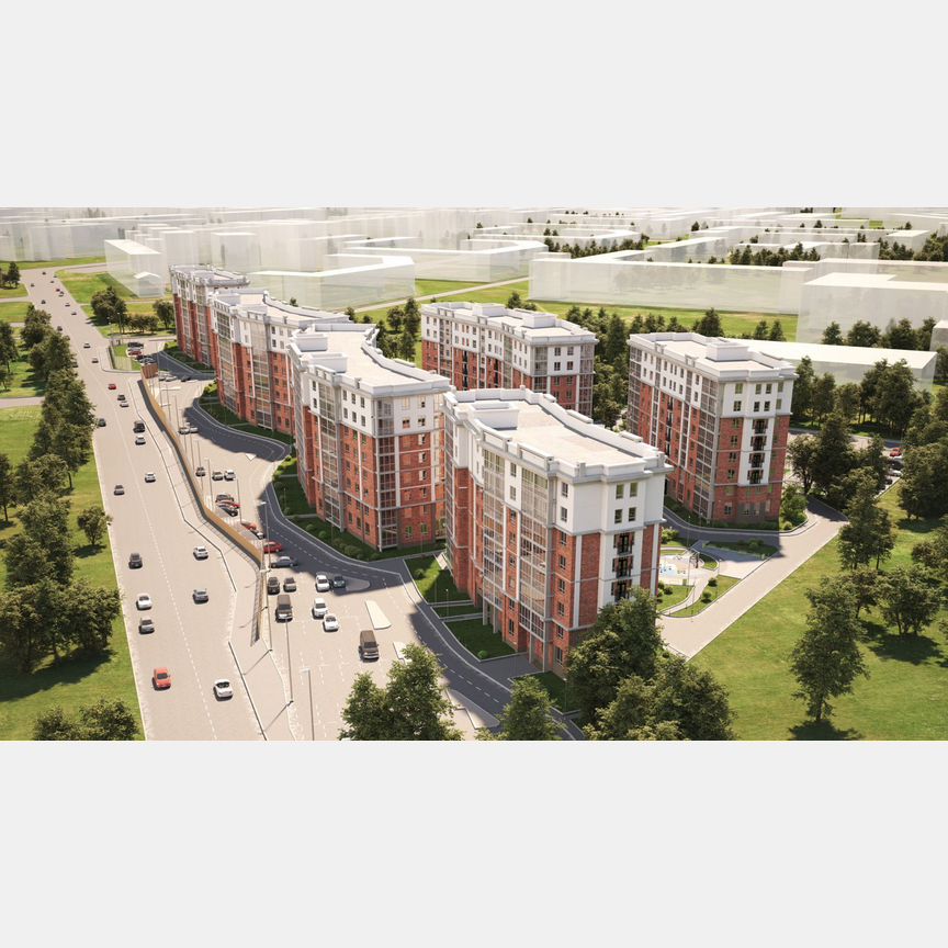 1-к. квартира, 41,1 м², 3/8 эт.