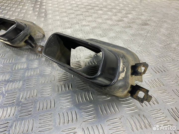 Насадки на выхлоп 740 стиль черные Bmw 7 F01