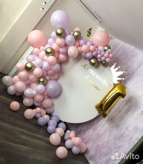 Фотозона из шаров на день рождения