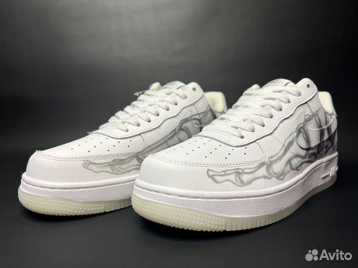 Nike Air Fоrсe 1 LOW blaск Skеlеton женские