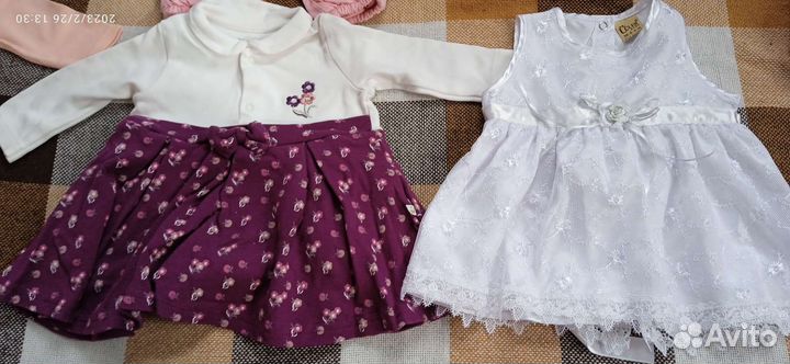 Одежда и конверт пакетом для девочек 56-68