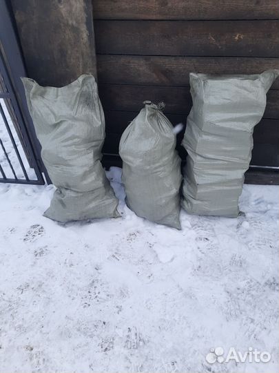 Доставка угля, дров мешками