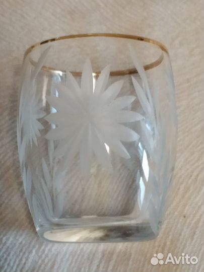 Стопки / рюмки с золотым ободком СССР 6 штук