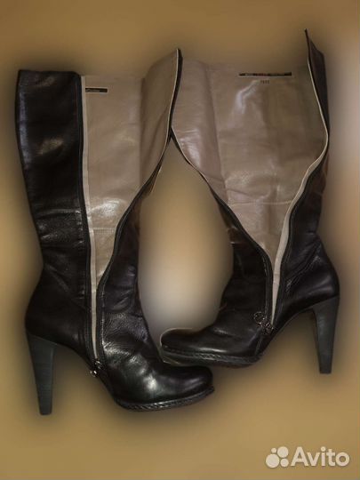 Демисезонные женские Сапоги из натуральной кожи