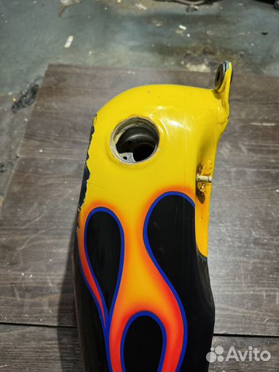 Левый бак harley-davidson flstc softail 94г