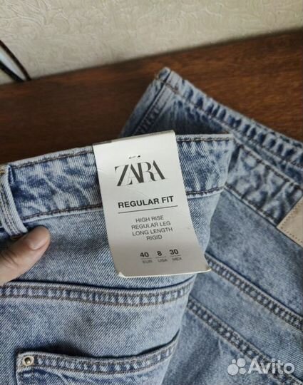 Джинсы zara, новая коллекция 2024, eur 40