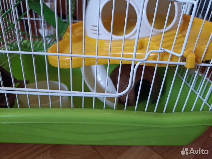 Клетка для хомяка двухэтажная