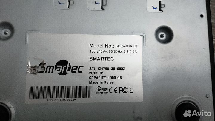 Аналоговый видеорегистратор Smartec SDR-400ATM