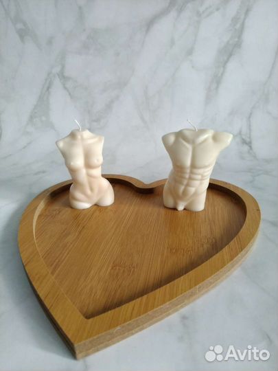 Парные свечи из соевого воска