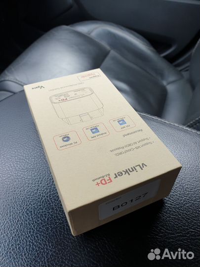 Автосканер Vgate Vlinker FD+. Адаптер