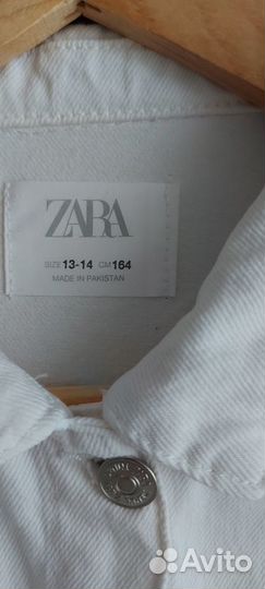 Джинсовая куртка zara для подростка 164