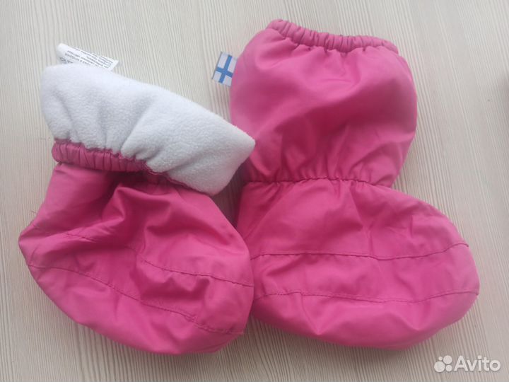 Пинетки для девочки теплые