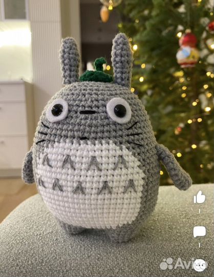 Игрушка вязаная Тоторо (новая)