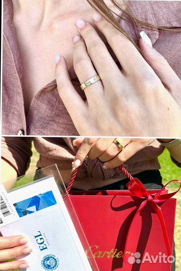 Кольцо Cartier Love из желтого золота