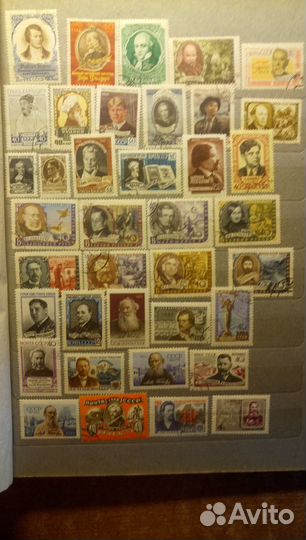 Марки СССР Писатели Поэты Личности Даты 1937-1977г