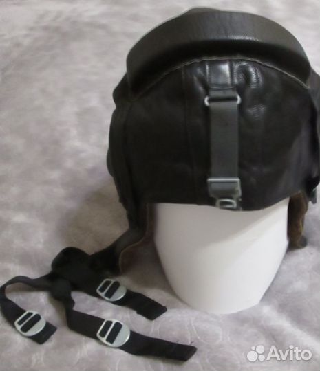 Шлем кожаный зимний лётный