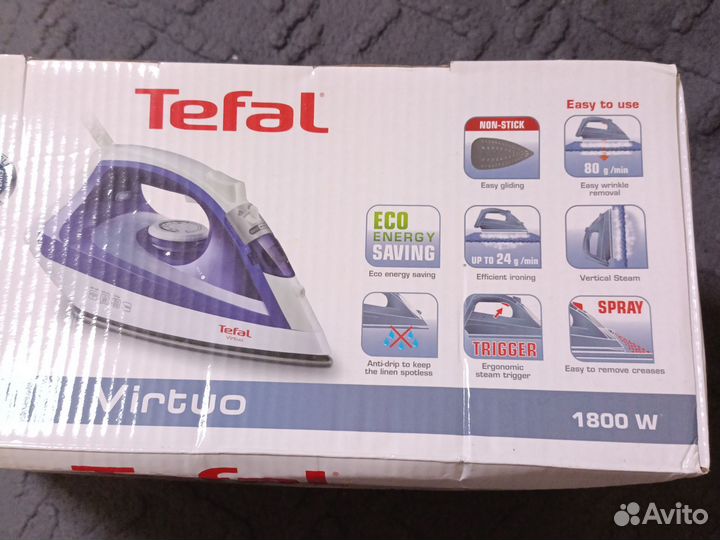 Утюг tefal virtuo новый